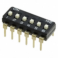 Wurth Electronics Inc. - 418127270906 - SWITCH SLIDE DIP SPST 25MA 24V