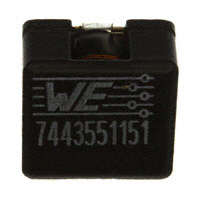 Wurth Electronics Inc. - 7443551151 - FIXED IND 15.4UH 9A 14.8 MOHM