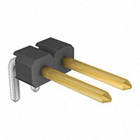 3M - 961102-5804-AR - CONN HEADER R/A SGL 2POS GOLD