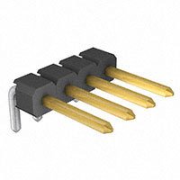 3M - 961104-5804-AR - CONN HEADER R/A SGL 4POS GOLD