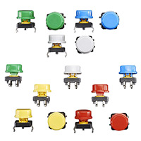 Adafruit Industries LLC - 1009 - COLORFUL ROUND TACTILE BUTTON SW