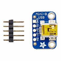 Adafruit Industries LLC - 1764 - USB MINI-B BREAKOUT BOARD