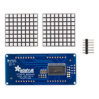 Adafruit Industries LLC - 2040 - 16X8 1.2 BLUE LED MATRIX + BACKP