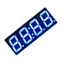 Adafruit Industries LLC - 812 - BLUE 7-SEGMENT CLOCK DISPLAY