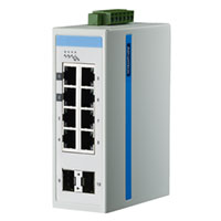 Advantech Corp - EKI-5729F-AE - ETH SWITCH 8PORT GBE + 2 SFP L-M