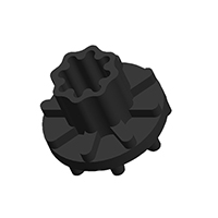 Aearo Technologies, LLC - B-434-V2590 - SCREW GROMMET THERMOPLASTIC BLCK