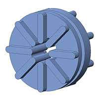 Aearo Technologies, LLC - G-431-C8002 - SCREW GROMMET THRMPL BLUE