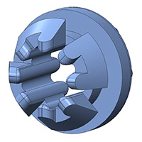 Aearo Technologies, LLC - P-410-1 - SCREW GROMMET THRMPL BLUE