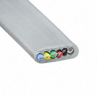 Alpha Wire - 1606 SL021 - CABLE MOD FLAT 6COND SLVR 1000'