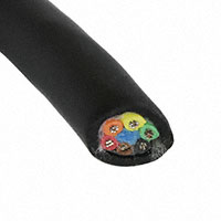 Alpha Wire - 45006 BK005 - CABLE 6 COND 22AWG BLACK 100'