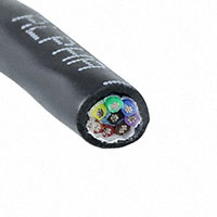 Alpha Wire - 45008 BK005 - CABLE 8 COND 22AWG BLACK 100'