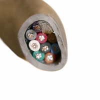 Alpha Wire - 5060C SL005 - CABLE 10COND 20AWG SLATE 100'