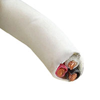 Alpha Wire - 6623 WH005 - CABLE 3COND 24AWG WHITE 100'