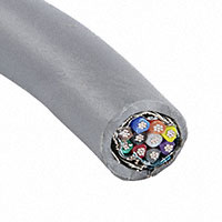 Alpha Wire - 79255 SL005 - CABLE 10COND 24AWG SHLD 100'