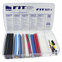 Alpha Wire - FKIT1 BK032 - KIT HEATSHRINK TUBING BLACK