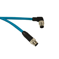 Alpha Wire - DW04DR117 TL358 - M12M 90DEG/M12M STR 24AWG 4POL