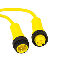 Alpha Wire - LR03KR107 YL400 - MINIM STR TO MINIF STR 18AWG 3P