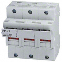 American Electrical Inc. - 2564000 - FUSEBLOCK 3POLE 14MMX51MM DNRAIL