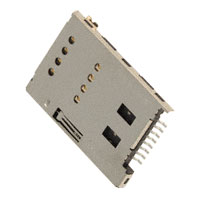 Amphenol Commercial Products - 101-00309-82 - CONN SIM/SAM CARD PUSH-PUSH R/A