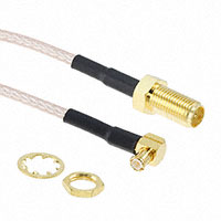 Amphenol RF Division - 245130-01-06.00 - SMA STRT JCK-MCX RA PLG 6"