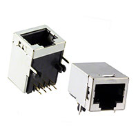 Amphenol FCI - 95672-001LF - CONN MOD JACK 8P8C R/A SHIELDED