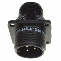Amphenol Industrial Operations - 97-3100A-14S-1P(946) - CONN RECEPT WALL MNT 3POS W/PINS