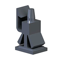 Essentra Components - RLEHCBS-5-01BK - BRD SPT EDGE HOLD SNAP LCK 9.5MM