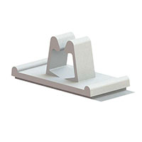 Essentra Components - WCB-250-01A-RT - CBL CLIP U-TYPE NATURAL ADHESIVE