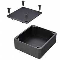 Hammond Manufacturing - 1550QBK - BOX ALUM BLACK 2.36"L X 2.17"W