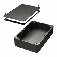 Hammond Manufacturing - 1550WJBK - BOX ALUM BLACK 10.83"L X 6.89"W