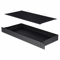 Hammond Manufacturing - RM1U1908VBK - CHASSIS 8X16.6X1.75" BLACK