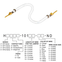 Hirose Electric Co Ltd - H2AAG-10103-W6 - JUMPER-H1503TR/A3049W/H1503TR 3"