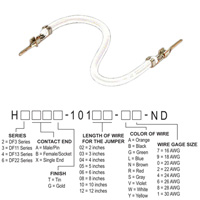 Hirose Electric Co Ltd - H2AAT-10104-W4 - JUMPER-H1502TR/A2015W/H1502TR 4"