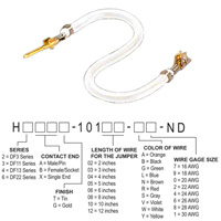 Hirose Electric Co Ltd - H2ABG-10103-W8 - JUMPER-H1503TR/A3048W/H1501TR 3"