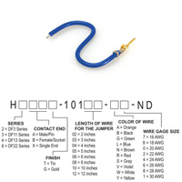 Hirose Electric Co Ltd - H2AXG-10103-L4 - JUMPER-H1503TR/A2015L/X 3"