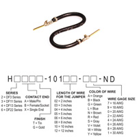 Hirose Electric Co Ltd - H3AAG-10103-B6 - JUMPER-H1507TR/A3049B/H1507TR 3"