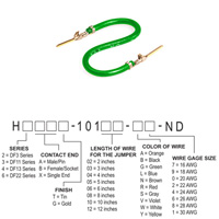 Hirose Electric Co Ltd - H3AAG-10103-G6 - JUMPER-H1507TR/A3049G/H1507TR 3"