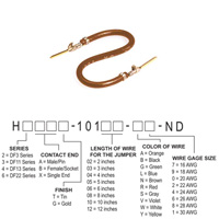 Hirose Electric Co Ltd - H3AAG-10103-N6 - JUMPER-H1507TR/A3049N/H1507TR 3"