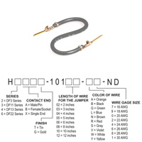 Hirose Electric Co Ltd - H3AAG-10103-S6 - JUMPER-H1507TR/A3049S/H1507TR 3"