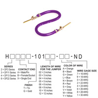 Hirose Electric Co Ltd - H3AAG-10103-V6 - JUMPER-H1507TR/A3049V/H1507TR 3"
