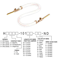 Hirose Electric Co Ltd - H3AAG-10103-W4 - JUMPER-H1507TR/A2015W/H1507TR 3"