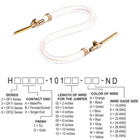 Hirose Electric Co Ltd - H3AAG-10103-W6 - JUMPER-H1507TR/A3049W/H1507TR 3"