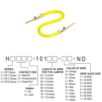 Hirose Electric Co Ltd - H3AAG-10103-Y4 - JUMPER-H1507TR/A2015Y/H1507TR 3"