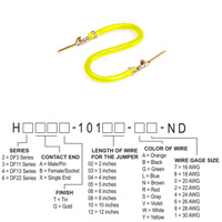 Hirose Electric Co Ltd - H3AAG-10103-Y6 - JUMPER-H1507TR/A3049Y/H1507TR 3"