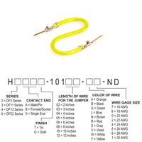 Hirose Electric Co Ltd - H3AAG-10103-Y8 - JUMPER-H1507TR/A3048Y/H1507TR 3"