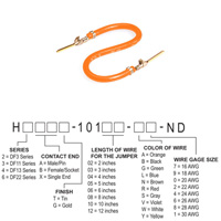 Hirose Electric Co Ltd - H3AAG-10103-A8 - JUMPER-H1507TR/A3048A/H1507TR 3"