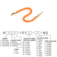 Hirose Electric Co Ltd - H3ABG-10103-A8 - JUMPER-H1507TR/A3048A/H1505TR 3"
