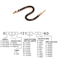 Hirose Electric Co Ltd - H3ABG-10103-B8 - JUMPER-H1507TR/A3048B/H1505TR 3"