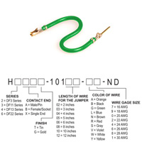 Hirose Electric Co Ltd - H3ABG-10103-G6 - JUMPER-H1507TR/A3049G/H1505TR 3"