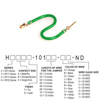 Hirose Electric Co Ltd - H3ABG-10103-G8 - JUMPER-H1507TR/A3048G/H1505TR 3"